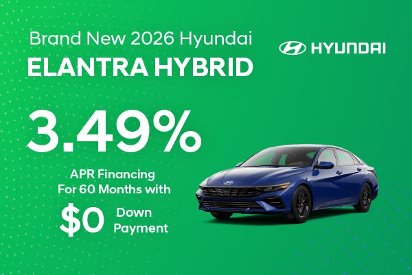 Brand New 2026 Hyundai Elantra Hybrid