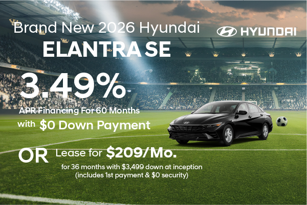 Brand New 2026 Hyundai ELANTRA SE