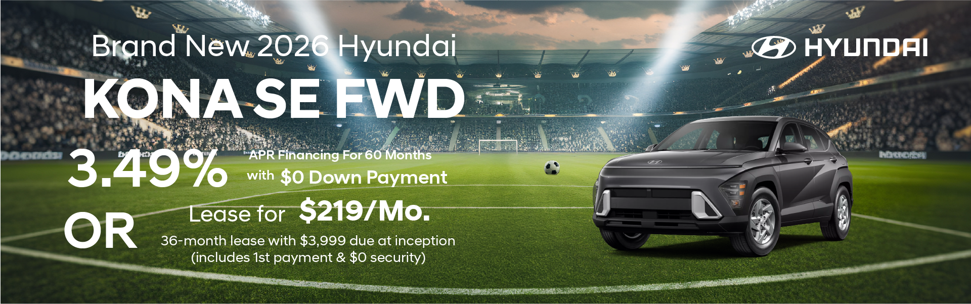 Brand New 2026 Hyundai KONA SE FWD