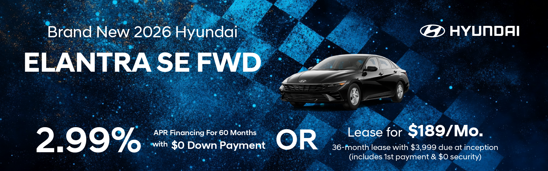 Brand New 2026 Hyundai ELANTRA SE FWD