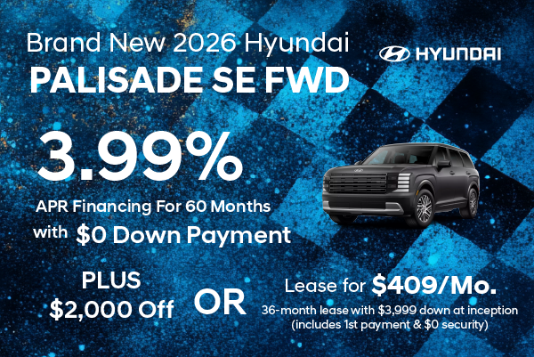Brand New 2026 Hyundai PALISADE SE FWD