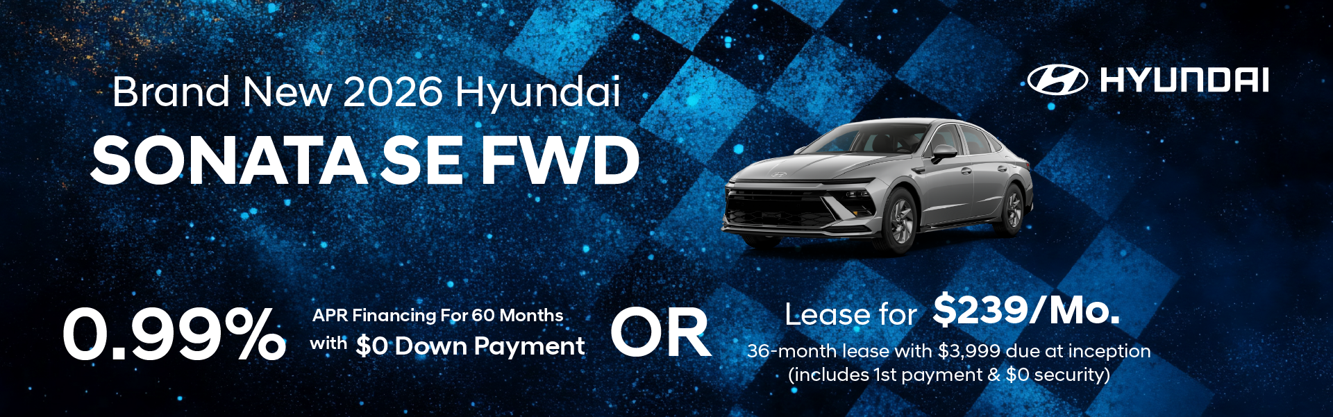 Brand New 2026 Hyundai SONATA SE FWD