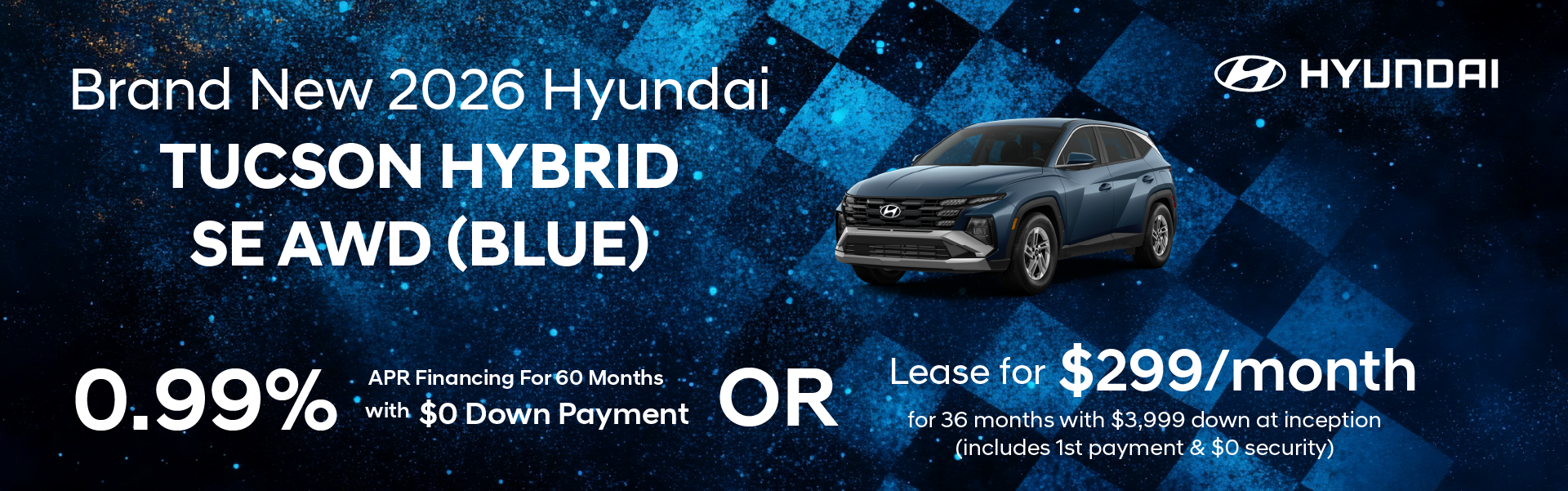 Brand New 2026 Hyundai TUCSON Hybrid Blue SE AWD