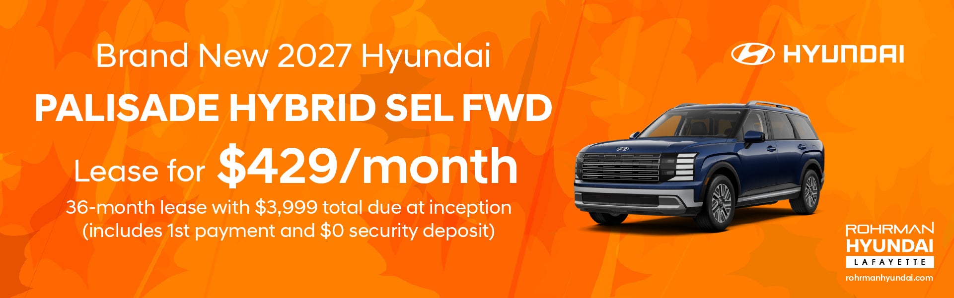 Brand New 2027 Hyundai Palisade Hybrid SEL FWD