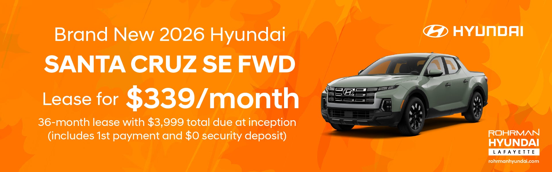 Brand New 2026 Hyundai SANTA CRUZ SE FWD