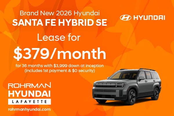 Brand New 2027 Hyundai SANTA FE Hybrid SE