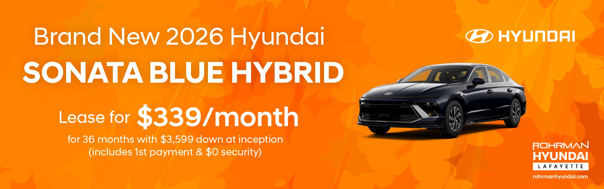 Brand New 2026 Hyundai Sonata Hybrid BLUE