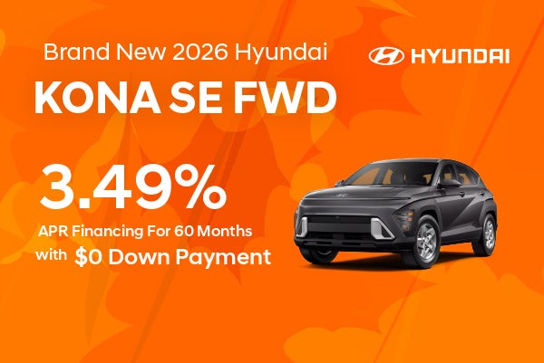 Brand New 2026 Hyundai Kona SE FWD