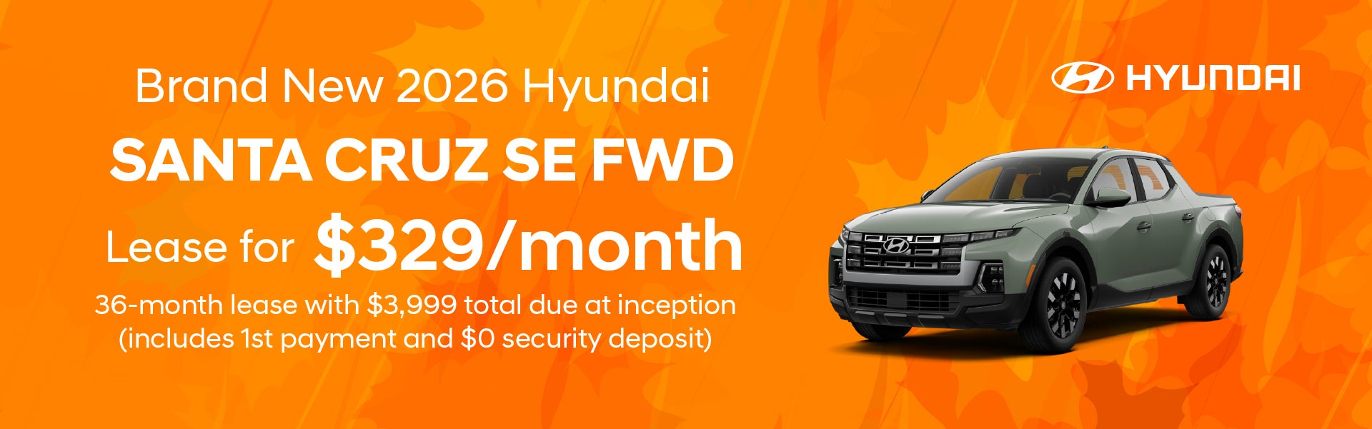Brand New 2026 Hyundai Santa Cruz SE FWD