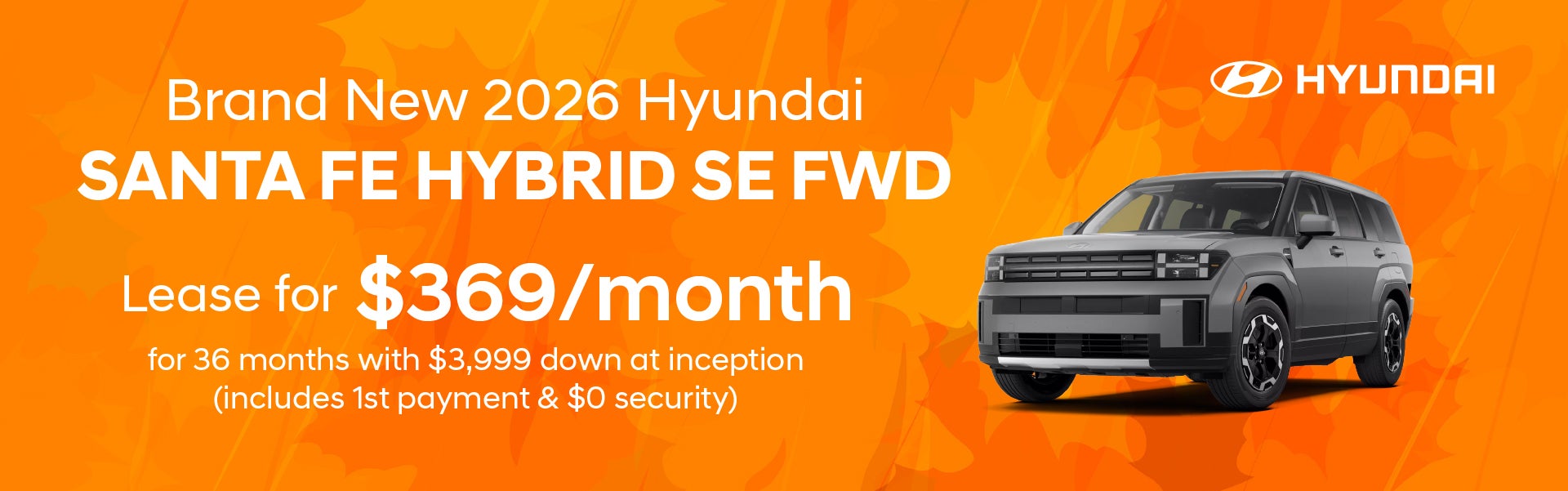 Brand New 2026 Hyundai Santa Fe Hybrid SE FWD
