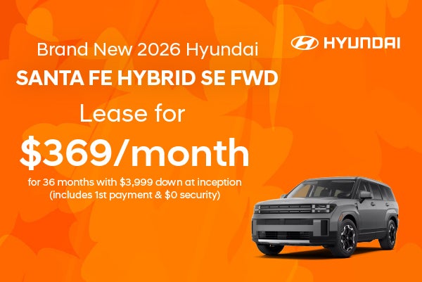 Brand New 2026 Hyundai Santa Fe Hybrid SE FWD