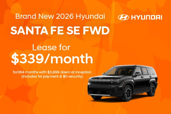Brand New 2026 Hyundai Santa Fe SE FWD