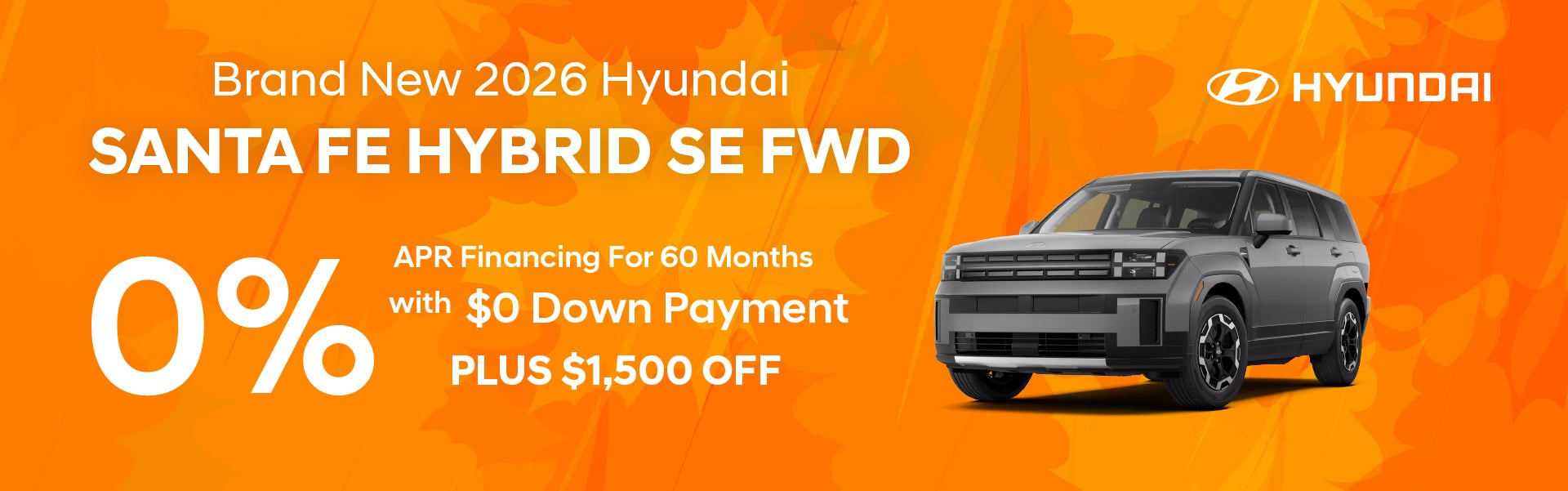 Brand New 2026 Hyundai Santa Fe Hybrid SE FWD