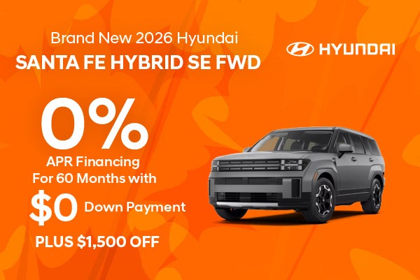 Brand New 2026 Hyundai Santa Fe Hybrid SE FWD