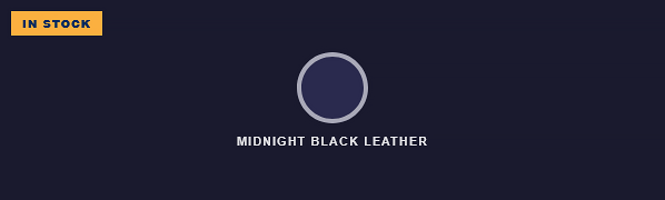 Custom Leather Seats - Midnight Black Leather